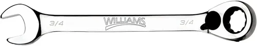 Llave combinada de trinquete Williams 1224RC, 12 puntos, 3/4 de pulgada