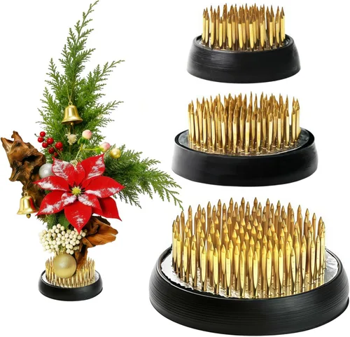 3 ranas de flores para suministros de arreglos florales, arreglos florales japoneses Ikebana Kenzan, ranas de alfiler para flores con base de goma,
