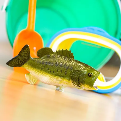 Miniatura 5 de Safari Ltd. Figura de Lucioperca de boca grande - Modelo de 15,87 cm pintado a mano, auténtica figura de juguete divertida y educativa para niños
