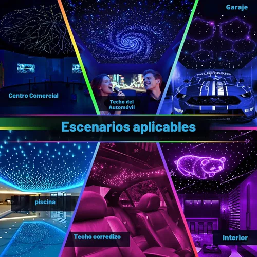 Miniatura 7 de Twinkle Starlight Headliner Light,32W 1000pcs 13.1ft LED Star - Kit de luz de fibra óptica para techo con aplicación/control remoto