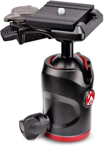 Miniatura 6 de Manfrotto Cabezal de bola central 490, para trípodes de cámara, cabezal de bola fluida para trípodes ergonómicos y funcionales, estabilizador