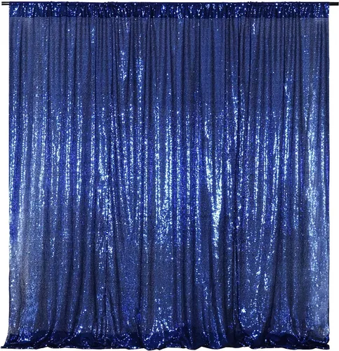 Miniatura 65 de Poise3EHome Cortina de Fondo de Lentejuelas Azul Bebé, Cortina de Fondo de Fotografía de Lentejuelas de 8 pies x 10 pies para Decoración de Fiestas