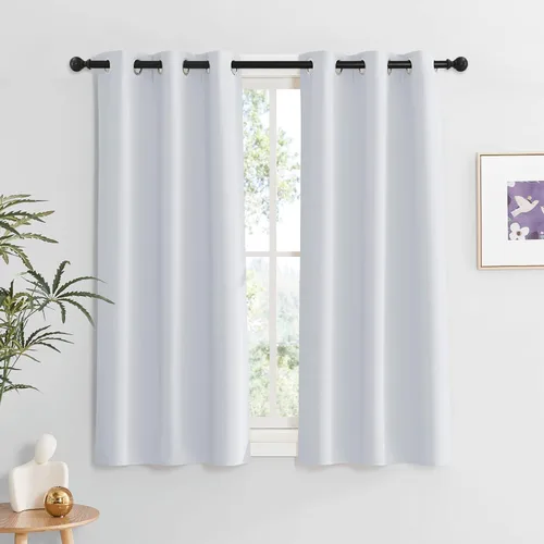 Miniatura 100 de RYB HOME Cortinas opacas de cocina de 36 pulgadas de largo, tratamiento de privacidad para ventanas pequeñas, aislamiento térmico, telón de fondo