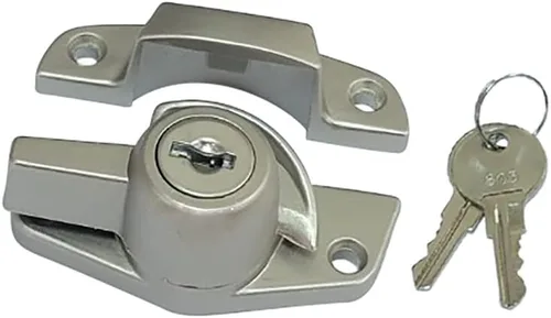Miniatura 11 de QCAA Cerradura de faja con llave resistente, seguridad a prueba de niños, solo se desbloquea con llave, CTC 1.77 pulgadas, negro mate, paquete de 4
