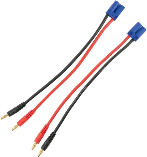 Miniatura 7 de 2 unids EC5 conector macho a 0.157 in Bullet Banana Plugs 12AWG Cable adaptador de plomo para cargador de batería RC