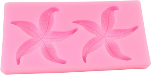 Miniatura 7 de Moldes de silicona con diseño de estrella de mar para fondant, para decoración de tartas de temática marina, decoración de cupcakes, postres