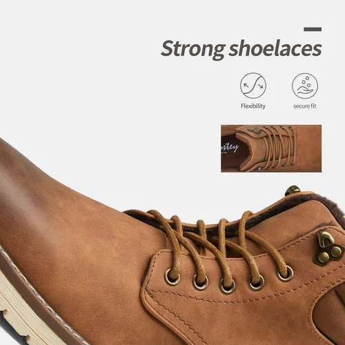Miniatura 3 de Vostey Botas de senderismo impermeables para hombre, botas chukka casuales para hombres
