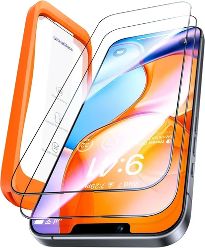 Miniatura 21 de UltraGlass TOP 9H+ - Protector de pantalla de vidrio para iPhone 16 Pro Max [grado militar, inastillable y antirreflejos], protector de pantalla