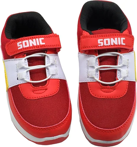 Miniatura 5 de Sonic The Hedgehog, Zapatillas bajas para niños y niñas, con luces intermitentes, color rojo, talla 9-4