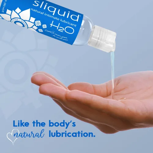 Miniatura 7 de Sliquid H2O Lubricante a Base de Agua, Lubricante a Base de Agua para Sexo, Lubricante Sexual Natural, Lubricante Personal Sin Glicerina (2 Oz)