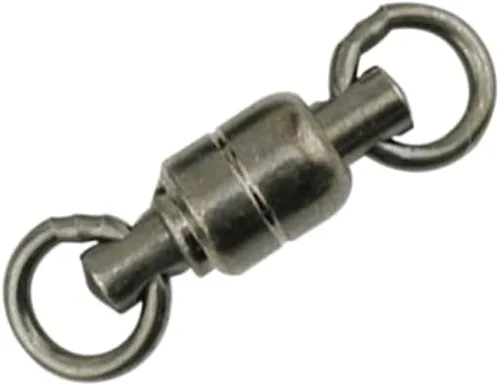 Miniatura 2 de AFW Solid Brass Ball Bearing Fishing Swivels with Double Welded Rings - Patented Bullet Shaped Head for Reduced Water Resistance, Black Finish