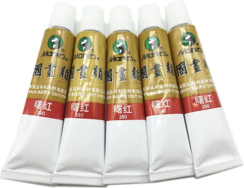 Miniatura 15 de Easyou Dibujo de acuarela de tubos de color de pintura china de gran tamaño de Marie's 0.4 fl oz* 5pcs No. 302 Scarlet