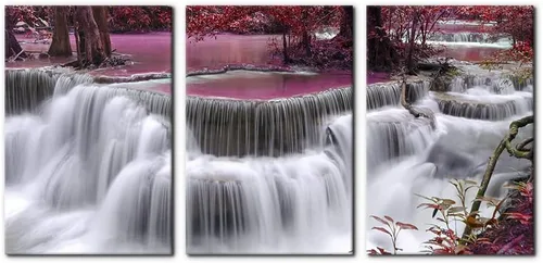 Miniatura 23 de Pacimo 3 Piezas Arte de Pared Verde Pintura Parque Nacional Yosemite Lago de Agua Clara Montañas Árboles Rocas Imágenes Impresiones en Lienzo
