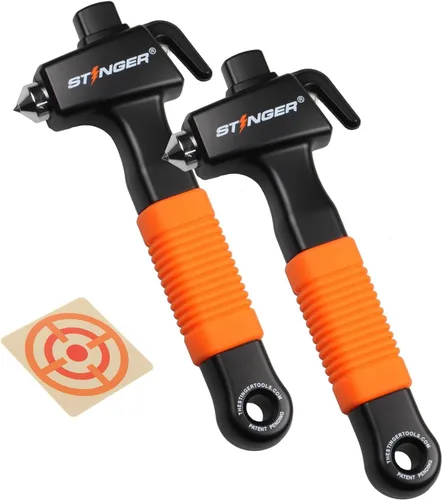 Miniatura 13 de Stinger Super Duty Herramienta de escape de emergencia para automóvil, martillo de seguridad de vehículo de acero al carbono endurecido, 1 pieza