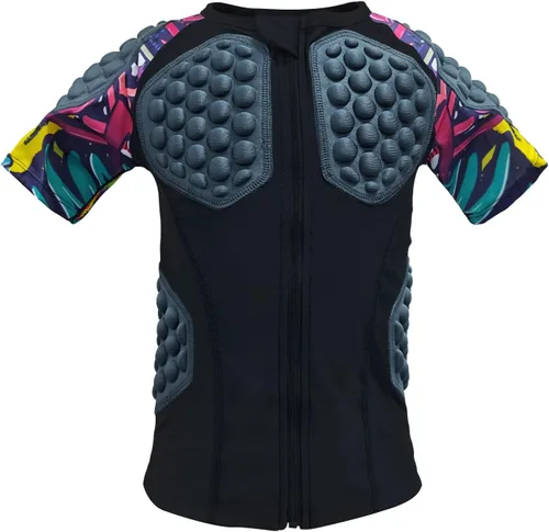 Miniatura 9 de Topeter Protector de pecho y costilla, camiseta protectora de paintball para niños y jóvenes Negro