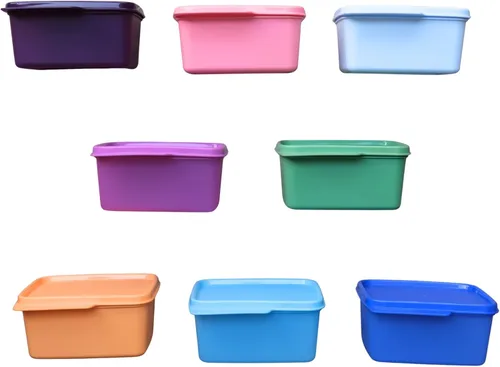 Miniatura 5 de Tupperware Keep Tab - Juego de recipientes de plástico, 16.9 fl oz, juego de 4, multicolor (puedes obtener 4 colores)