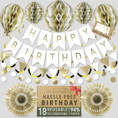 Miniatura 9 de Decoraciones reutilizables de Año Nuevo 2026 – Cartel de Feliz Año Nuevo para múltiples ocasiones también deletrea feliz cumpleaños, montaje rápido