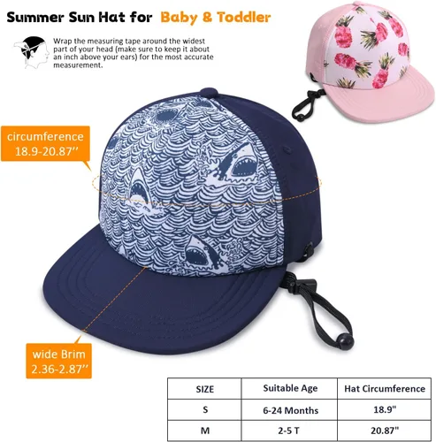 Miniatura 12 de Sombrero de béisbol para niños, sombrero de protección solar para niños pequeños, sombreros de algodón, sombrero de sol para bebés, niñas y niños