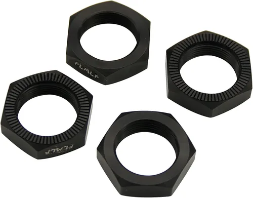 Miniatura 3 de FLMLF Juego de tuercas de rueda de aluminio para 1/5 escala Hpi RV Km Baja 5b RC piezas de automóvil (negro)