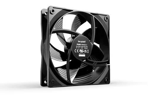 Miniatura 2 de be quiet! Pure Wings 3 Ventilador silencioso de carcasa PWM de 120mm Alta velocidad de gama alta con RPM mínimas bajas Presión de aire Negro