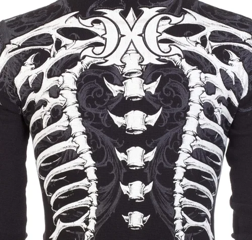 Miniatura 6 de Xtreme Couture by Affliction Camisa térmica de manga larga para hombre VERTEBRAE