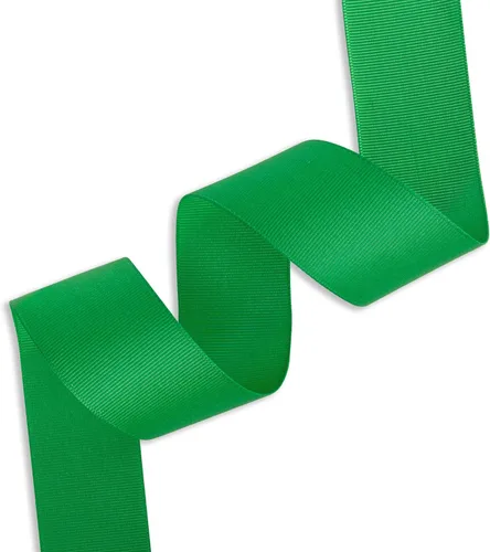 Miniatura 2 de Humphrey's Craft Cinta de grogrén verde de 1-1/2 pulgadas, 25 yardas, variedad de colores y tamaños para manualidades, envoltura de regalos, hacer