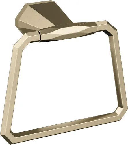 Amerock BH36042 St. Vincent 5-9/16" Anillo de toalla montado en la pared - Dorado Champagne