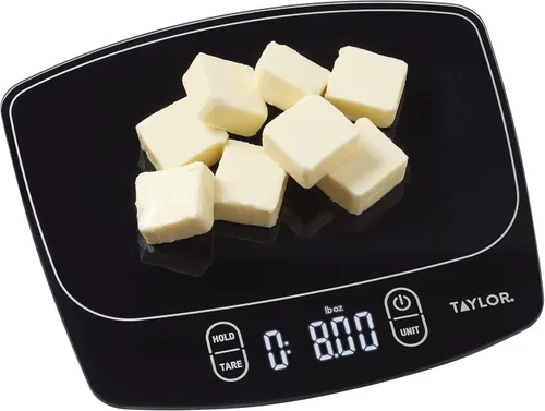 Miniatura 13 de Taylor Báscula de cocina digital impermeable, 11 libras, color negro