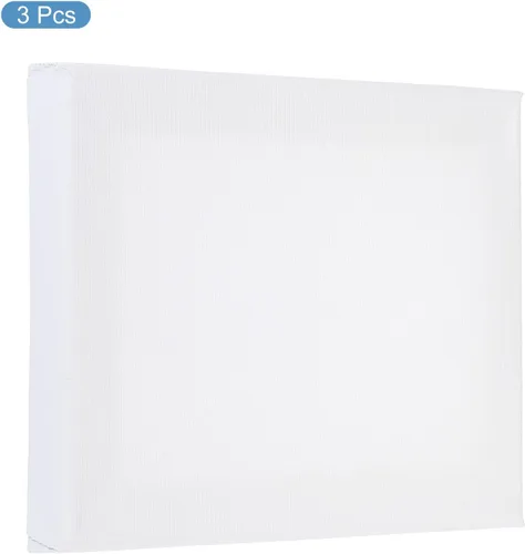 Miniatura 3 de PATIKIL Paneles de lienzos de pintura para pintura, paquete de 3 paneles rectangulares de madera de 5 x 7 pulgadas, paneles de arte en blanco