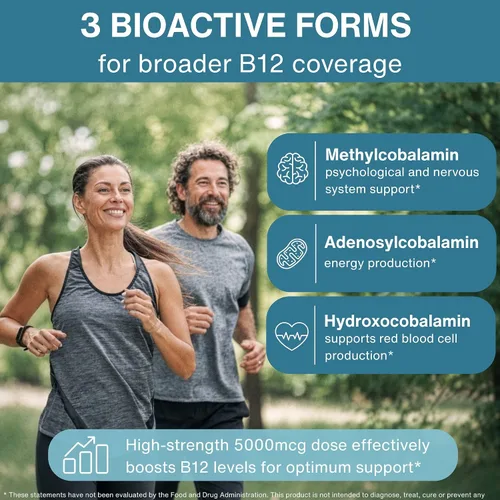 Miniatura 3 de Igennus Complejo Triple de Vitamina B12 5000mcg, Spray Sublingual Líquido, 45 Porciones, Metilcobalamina Metilada, Adenosilcobalamina e
