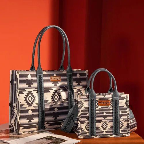 Miniatura 2 de Wrangler Aztec Tote Bag for Women Boho Shoulder Purses and Handbags