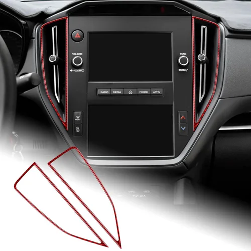Miniatura 10 de AIRSPEED Para Subaru WRX/WRX STI 2022 2023 Consola central de coche, salida de aire, cubierta de marco de salida de aire, calcomanía de fibra