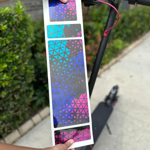 Miniatura 3 de Calcomanías de vinilo autoadhesivas de alta calidad y fundas para patinete eléctrico de adultos, personaliza y protege tu viaje con estilo (Galaxy)