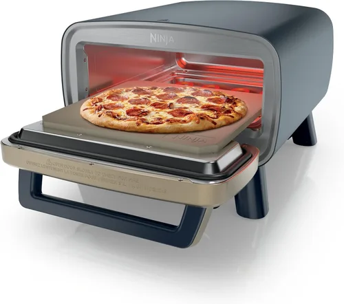 Miniatura 2 de Ninja Artisan MO201BL1 - Horno de pizza para exteriores, 12 pulgadas, pizza de 3 minutos, napolitano, corteza fina, New York Chicago, personalizado