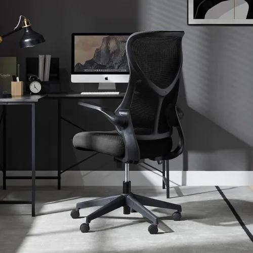 Miniatura 17 de Silla ergonómica de malla para el hogar, escritorio de computadora, silla reclinable giratoria con ruedas, soporte lumbar, cómoda silla de trabajo