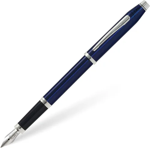 Miniatura 79 de Cross Century II - Bolígrafo de punta Selectip, lacado negro con detalles chapados en oro de 23 quilates