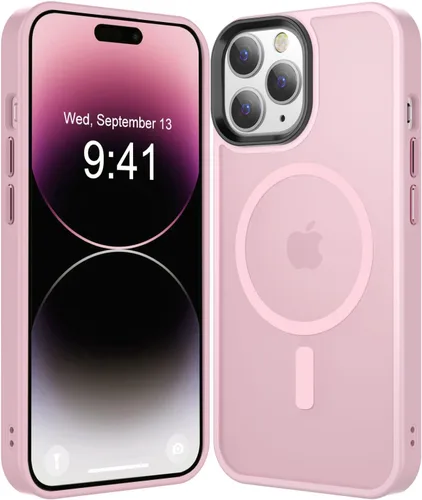 Miniatura 39 de Fuerte magnético para iPhone 11, compatible con Magsafe, [resistente a caídas de 13 pies] Funda trasera translúcida mate con sensación de piel