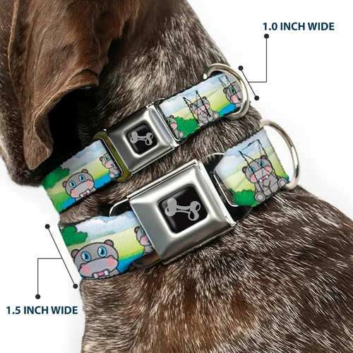 Miniatura 2 de Buckle Down "hipopótamo collares para perros., Varios