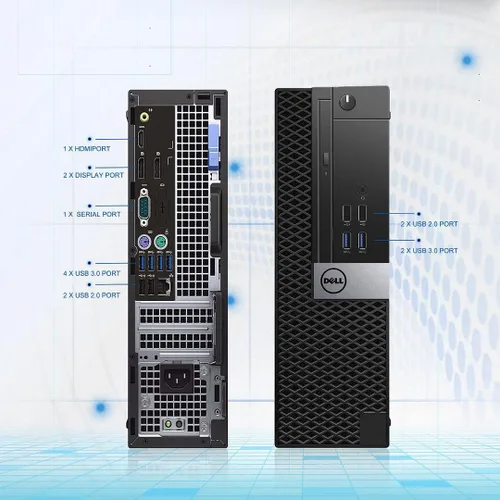 Miniatura 7 de Dell Computadora de escritorio OptiPlex 7040 SFF, Intel Core i5-6500 3.20 GHz, 32 GB DDR4, nuevo 1TB NVMe M.2 SSD 2TB HDD, AX200 WiFi 6 integrado