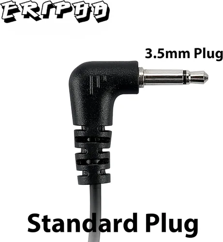 Miniatura 2 de Auricular de policía de 0.138 pulgadas/1 pin solo escucha tubo acústico auricular para altavoz remoto micrófono Motorola Kenwood radio de 2 vías FBI