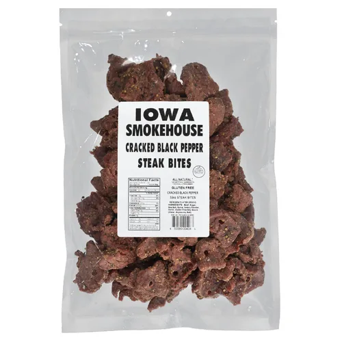 Miniatura 3 de IOWA SMOKEHOUSE Bocaditos de bistec, 4 onzas (pimienta negra agrietada pequeña)