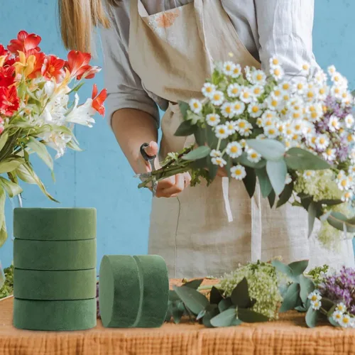 Miniatura 6 de Bloques redondos de espuma de poliestireno para flores artificiales, 6 unidades de espuma de poliestireno para arreglos florales
