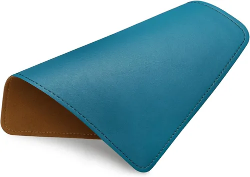 Miniatura 29 de Alfombrilla de mouse de cuero con borde cosido, base de microfibra con antideslizante impermeable, alfombrilla de mouse para computadoras, laptop, 8