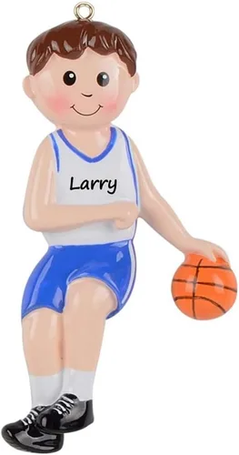 Adorno personalizado de baloncesto para niño 2026, adorno de Navidad personalizado para niños, adorno deportivo para niños, regalo para jugador de
