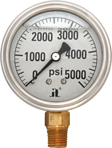Miniatura 4 de Zenport LPG4000 Zen-Tek Medidor de presión relleno de líquido de glicerina, 4000 PSI
