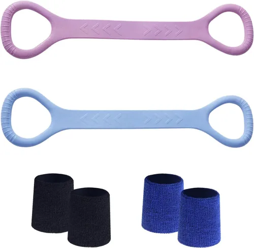 Figura 8 Banda de resistencia para fitness, brazo y espalda, hombro, cuerda elástica, banda de fitness, pie, pierna, estirador de manos, ejercitador