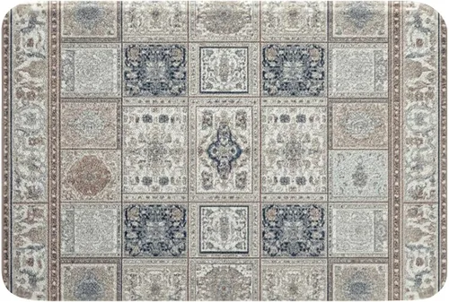 Miniatura 10 de Erosebridal Alfombras de baño vintage art decó, alfombra de baño antideslizante con medallón oriental rojo, 16 x 24 pulgadas, estilo bohemio, turco