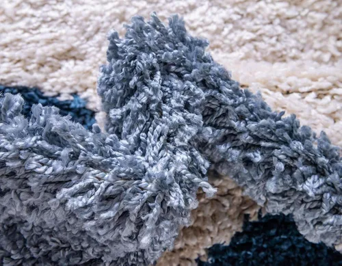 Miniatura 6 de Unique Loom Hygge Shag Collection - Alfombra moderna de inspiración marroquí, diseño geométrico, felpa y acogedora
