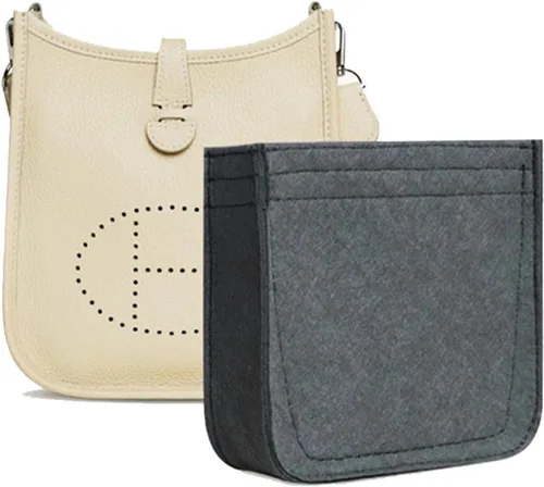 Organizador de fieltro-para Hermes Evelyne III tpm pm gm bolsa inserto mini 16 29 33 bolsa organizador Y003 gris-L