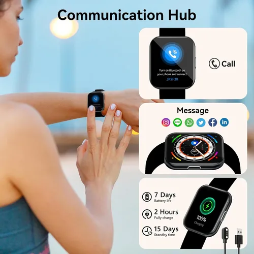 Miniatura 4 de Reloj inteligente para mujer, responder/hacer llamadas, pantalla ultra clara AMOLED de 1.32 pulgadas, rastreador de actividad física con frecuencia